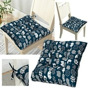 Jtckarpu Patio Chair Cushions 45X45Cm Square Indoor/Outdoor Patio Chair Cushions Tufted Wicker Chair Seat Pads Comfortable Stuffed Durable Fabric Reduces Pressure Seat Cushions