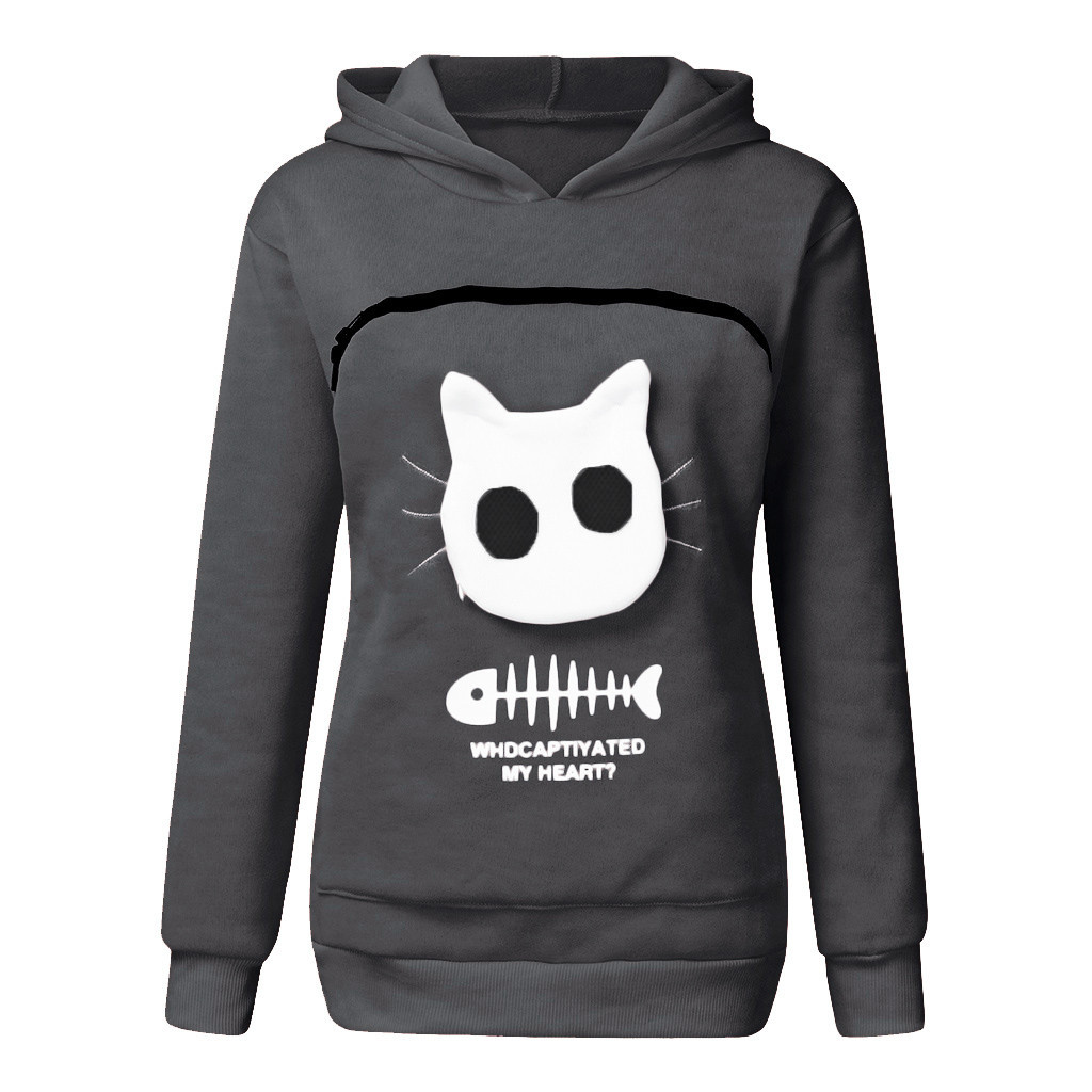 Mens cat pouch hoodie online