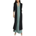 thumbnail image 1 of Jtckarpu Women Floor Length Open Front Drape Cardigan Lightweight Long Sleeve Maxi Duster with Pockets (S-3XL), 1 of 5