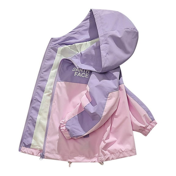 Jtjvou Boys and Girls Softshell for Hiking and Travel Waterproof Active Outdoor Rain Jacket Rain Coat for Kids Plus Size Summer Fall Raincoat Windbreaker with Hood Lightweight Zip up Purple 13 Years