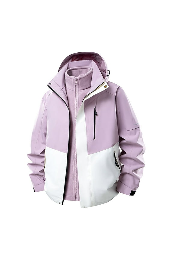 Plus Size Waterproof Active Outdoor Rain Jacket Rain Coat for Women Softshell for Hiking and Travel Lightweight Zip up Windbreaker with Hood Fall and Winter Raincoat Multicolor M