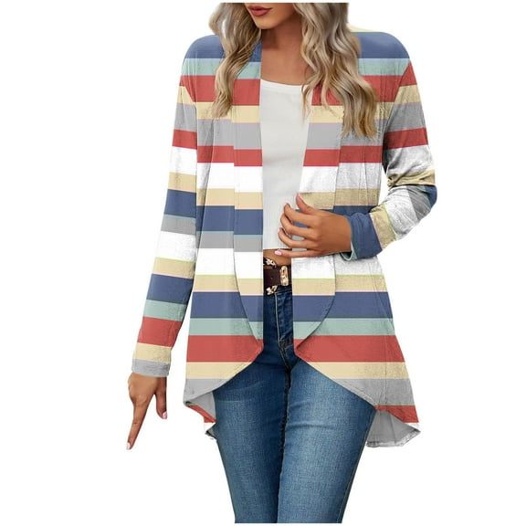 Jtjvou Soft Thin Cardigans Lightweight Cardigan for Women Plus Siz High Low Hem Breathable Cover Ups Dusters Tops Open Front Trendy Long Sleeve Casual Loose Khaki M