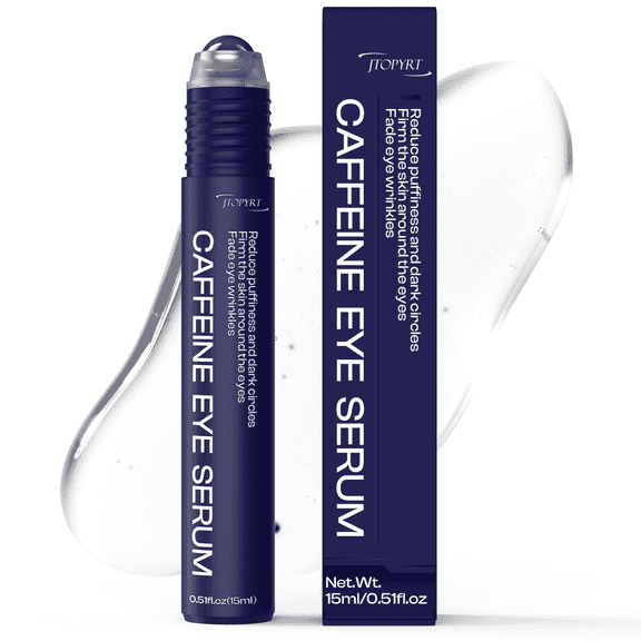 Jtopyrt Caffeine Eye Cream for Eye Puffiness and Dark Circle, Blur Fine Lines, 0.51 fl oz