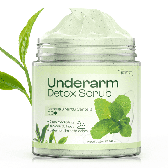 Jtopyrt Detox Scrub - Exfoliating & Moisturizing Formula for Smooth Skin - Natural Ingredients for Odor Control & Skin Brightening