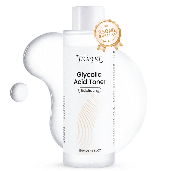 Jtopyrt Glycolic Acid Toner Exfoliator to Reduce Pore Size Blur Fine Lines and Even Skin Tone for Radiant Skin Daily 250ml/8.45 fl oz