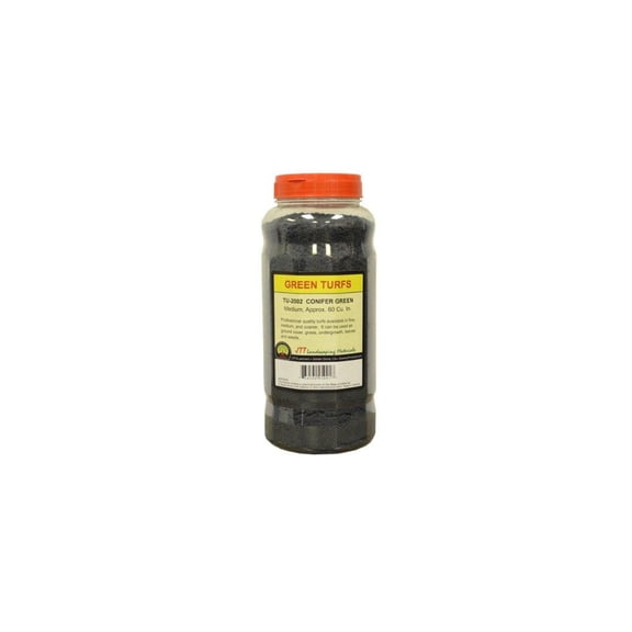 jtt scenery products green turf, conifer green, medium/60 cubic inch
