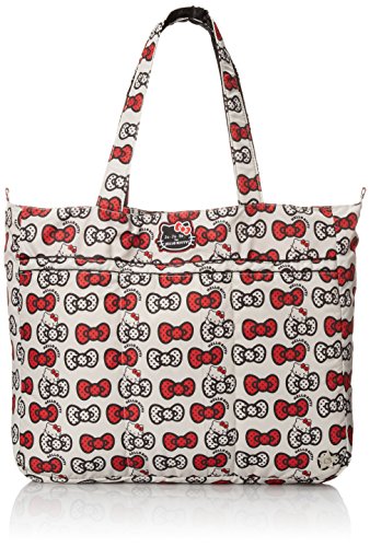 Ju-Ju-Be Hello Kitty Collection Super Be Zippered Tote Diaper Bag, Peek A Bow - image 1 of 3