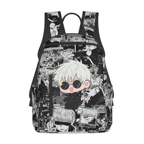 Ju-jutsu Gojo Kai-sen Casual Backpack Laptop Bags Bookbag Daypack Travel Hiking