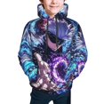 thumbnail image 1 of Ju-jutsu Gojo Kai-sen Kids' Hoodie 3d Print Sweatshirt Soft Pullover Hooded With Big Pockets For Boys Or Girls Small, 1 of 8