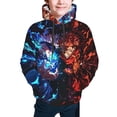 thumbnail image 1 of Ju-jutsu Gojo Kai-sen Kids' Hoodie 3d Print Sweatshirt Soft Pullover Hooded With Big Pockets For Boys Or Girls Small, 1 of 8