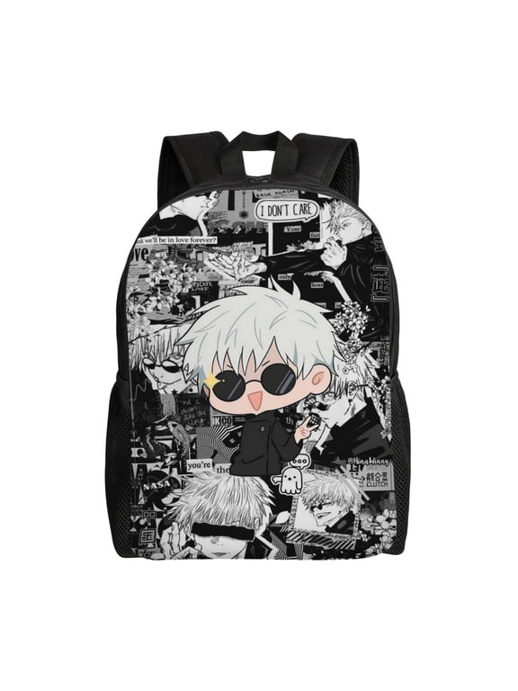 Ju-jutsu Gojo Kai-sen Lightweight Backpack Laptop Shoulder Bags Daypack Bookbag Travel Women Men