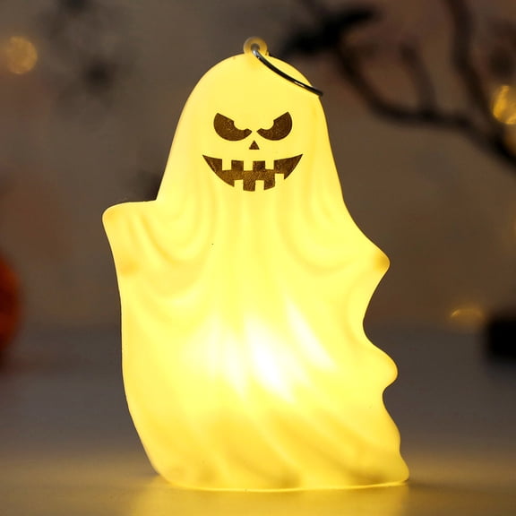 JuDWoC 4.33 Inch Ghost Light Decorative Hanging Ornaments for Halloween Glowing Ghosts for Halloween Decorations