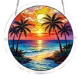thumbnail image 1 of JuDWoC 7.48" Color Catcher Acrylic Puzzle Window Hanging Acrylic Window Hanging Decor Seascape Sunrise Wall Art Mural Suncatchers for Bedroom Office Garden Wall Decoration Indoor Window Decor Gift, 1 of 5