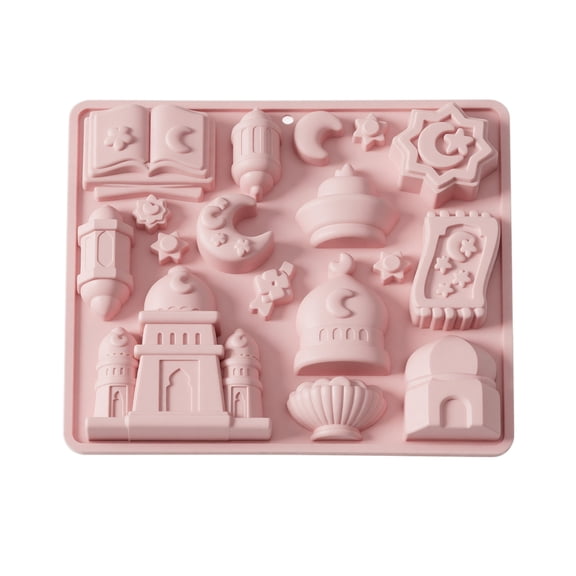 JuDWoC Celestial Castle Silicone Mold Seashell Chocolate Pan 6.69 Inch Food Grade Non Stick Pudding Cake Base Reusable Detailed Fantasy Form for Handmade Soap Candy Biscuit
