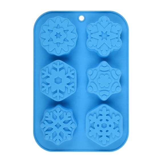 JuDWoC Christmas Silicone Mold 10.62 Inch Creative Character Baking Pan Food Grade Non Stick Biscuit Cookie Base Reusable Detailed Festive Pudding Form for Handmade Soap Candy Mousse