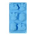 thumbnail image 1 of JuDWoC Christmas Silicone Mold 10.62 Inch Creative Character Baking Pan Food Grade Non Stick Biscuit Cookie Base Reusable Detailed Festive Pudding Form for Handmade Soap Candy Mousse, 1 of 8