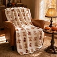 thumbnail image 1 of JuDWoC Cute Highland Cow Ghost Throw Blanket Soft Flannel Fleece Blanket Pumpkin Witch Hat Highland Cow Pattern Blanket for Couch Sofa Bed Fall Decor 70.8*51.2in, 1 of 5