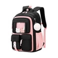 thumbnail image 1 of JuDWoC Large Backpack Water Resistant Backpack for College School Bag Ergonomic Padded Straps Lightweight Multi Layer Student Rucksack Backpack Travel Daypack Bookbag Functional Pack 18.5in, 1 of 6