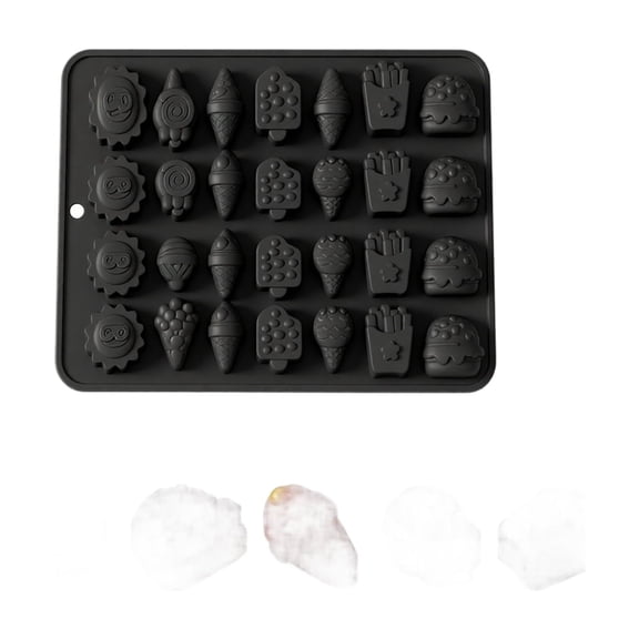 JuDWoC Multi Cavity Fudge Silicone Mold 7 Inch Flexible Candy Pan 1PC Food Grade Non Stick Chocolate Casting Form Reusable DIY Pastry Base for Handmade Soap Jelly Biscuit Baking