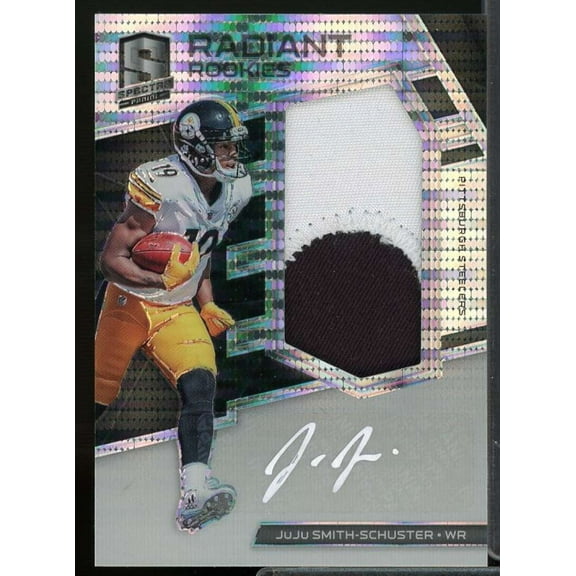 JuJu Smith-Schuster 2017 Spectra Radiant Rookie Patch AU Neon Black Light #13
