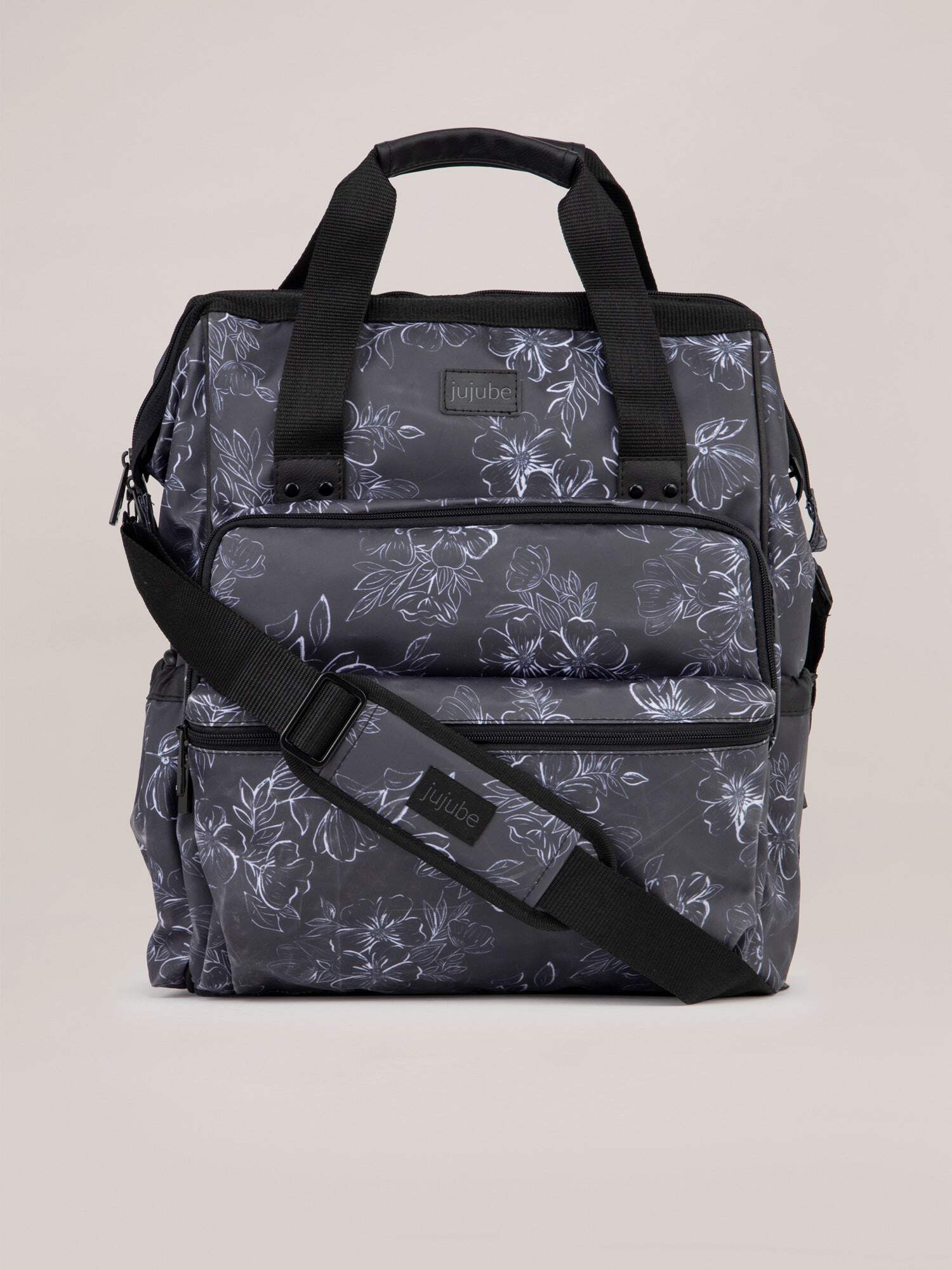 Ju-Ju-Be‎ Backpack Diaper Bag Charcoal Roses NWT Sazan x JuJuBe Classic Diaper Backpack | Paisley Floral main image 4