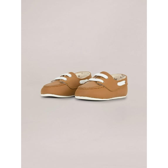 JuJuBe Eco Steps Washable Baby Toddler Shoes - Brown Boat Shoe
