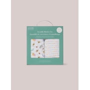 JuJuBe x Studio Oh! 2-Pack Square Swaddle Blanket Set - Love Bug