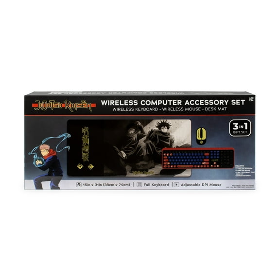 JuJuTsu Kaisen Megaset Wireless Computer Accessory Set