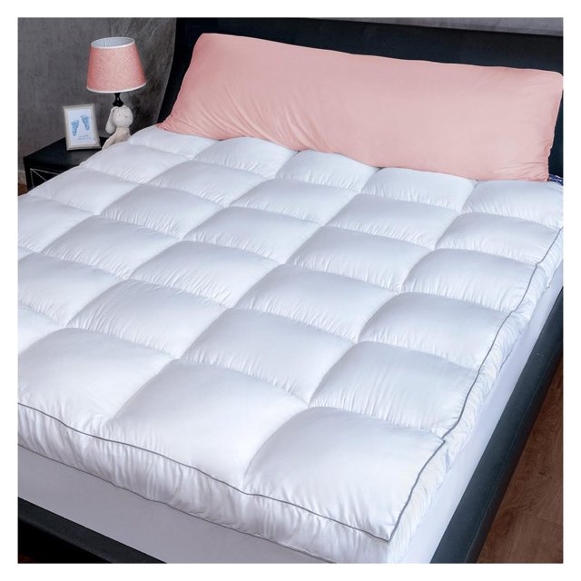 JuRlvC Mattress Topper King, Cooling Plush Pillow Top, Extra Thick