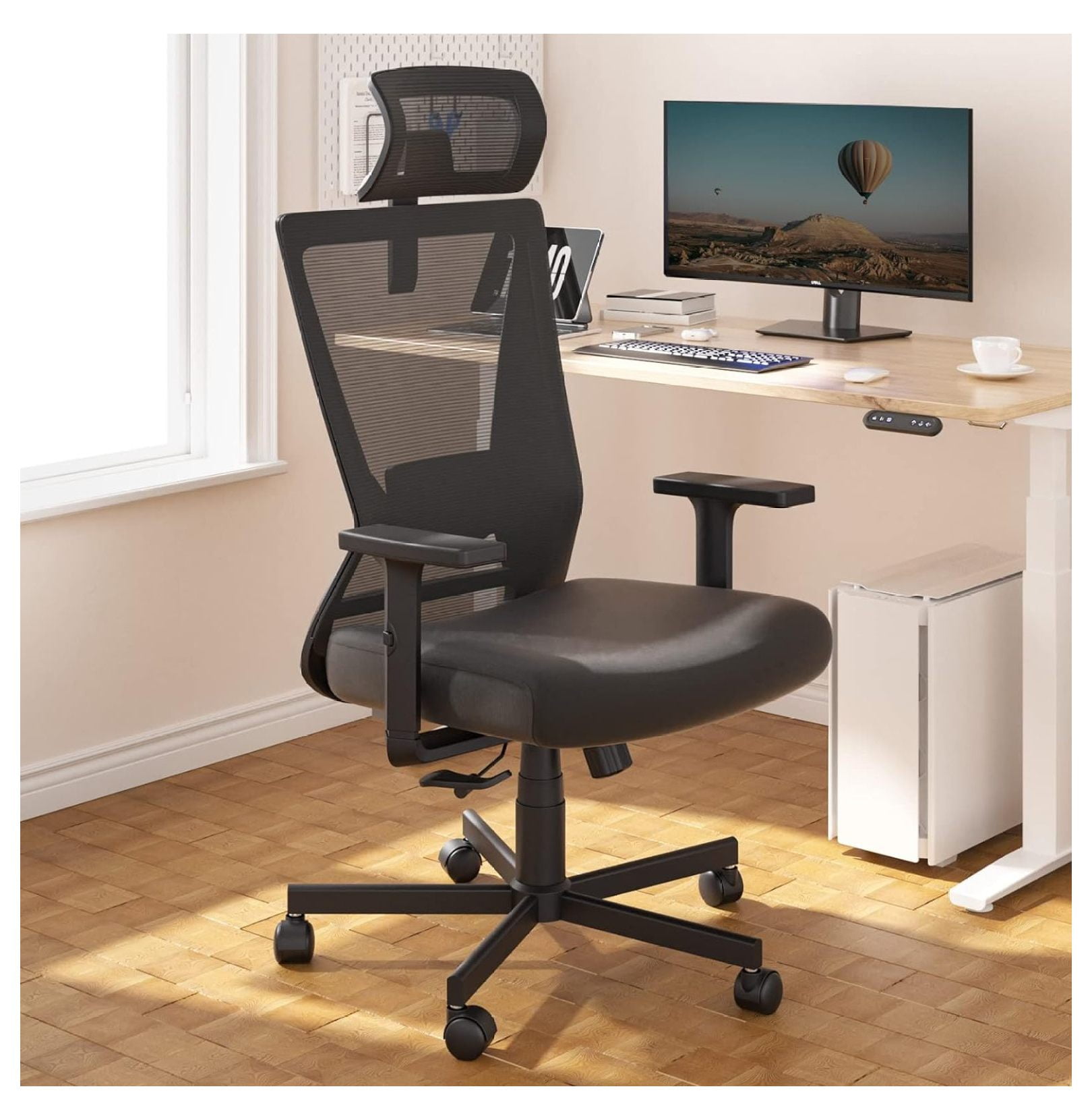 JuRlvC Office Chair, Ergonomic High Back Desk Chair, Mesh Computer ...