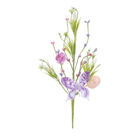 JuWDoC Easter Egg Ornaments Artificial Easter Vine with Pastel Easter Eggs- Decorative Spring Floral Stems-Easter Egg Twig Branches for Floral Arrangement-Centerpiece Wreath Decoration