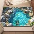 thumbnail image 1 of JuWDoC Optical Illusion Rug 3D Rugs Optical Illusion Rug Hole 3D Optical Illusion Rug - Illusion Floor Mat for Door Entrance, Bathroom, Stairs, playroom, Living Room, or Area, 1 of 5