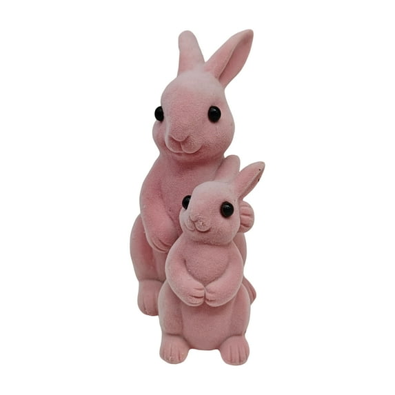 JuWDoc Easter Decor Rabbit Easter Decorations for Home Easter Resin Decorative Statues And Figurines, Tabletop Ornaments, Garden Decorations. 6.9IN
