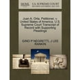 thumbnail image 1 of Juan A. Orta, Petitioner, V. United States of America. U.S. Supreme Court Transcript of Record with Supporting Pleadings (Paperback), 1 of 1