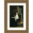 thumbnail image 1 of Juan Carreno de Miranda 2x Matted 18x24 Gold Ornate Framed Art Print 'Portrait of Queen Mariana de Austria as a Widow', 1 of 2