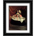 thumbnail image 1 of Juan Carreno de Miranda 2x Matted 20x24 Black Ornate Framed Art Print 'Portrait of Ines de Zuniga y Velasco', 1 of 2