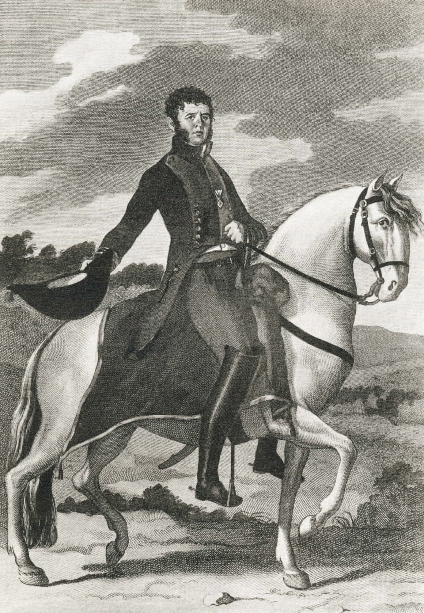 Juan De Tapia Aka El Cura Tapia 1808 - Spanish Guerrilla Fighter During The Spanish War Of Independence From Guerra De La Independencia Published 1935 Canvas Art - Ken Welsh Design Pics (12 x 18)