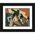 thumbnail image 1 of Juan Gris 14x11 Black Ornate Wood Framed Double Matted Museum Art Print Titled: Glass and Checkerboard (C. 1917), 1 of 5