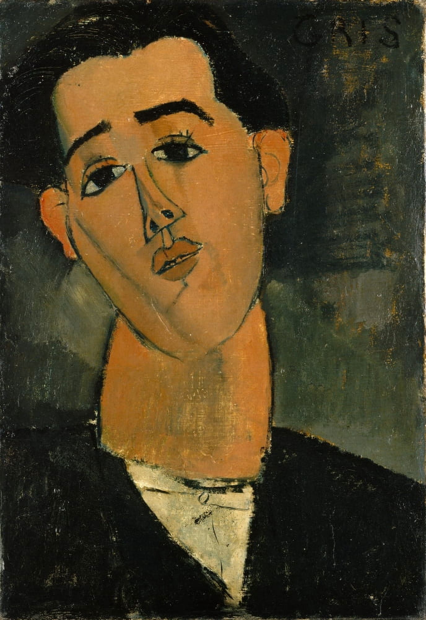 Juan Gris 1915 Canvas Art - Amedeo Modigliani (18 x 24)