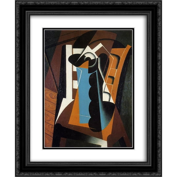 Juan Gris 2x Matted 20x24 Black Ornate Framed Art Print 'Still Life on a Chair'