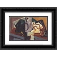 thumbnail image 1 of Juan Gris 2x Matted 24x18 Black Ornate Framed Art Print 'Glassáandácarafe', 1 of 2