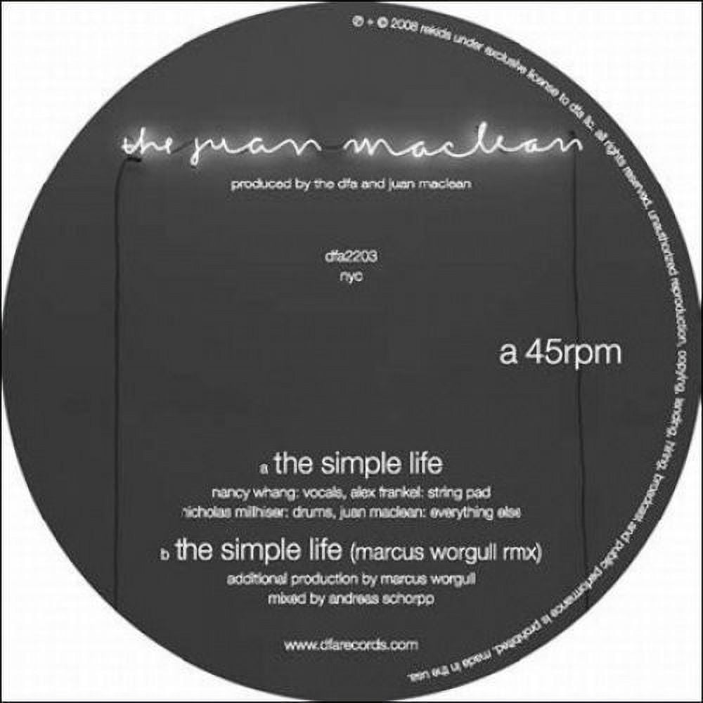 Juan MacLean - Simple Life - Music & Performance - Vinyl