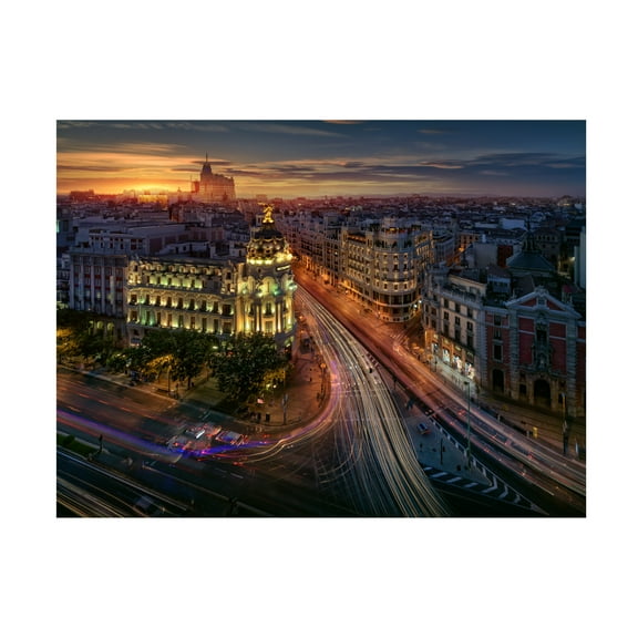 Juan Pablo De 'Madrid Metropolis' Canvas Art