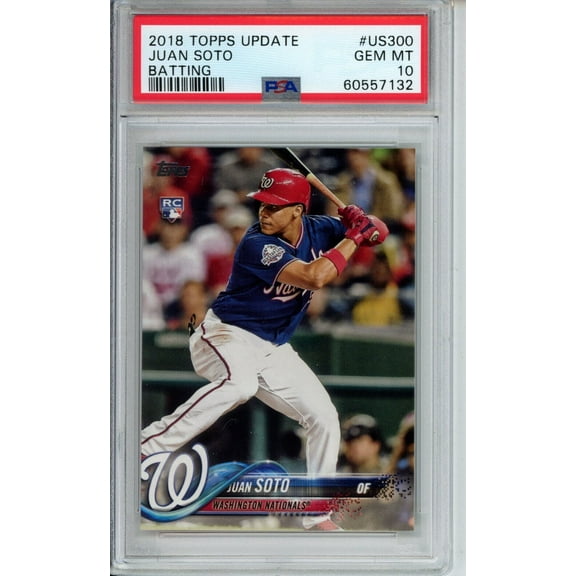 Juan Soto 2018 Topps Update Rookie Card #US300 PSA 10 Gem Mint