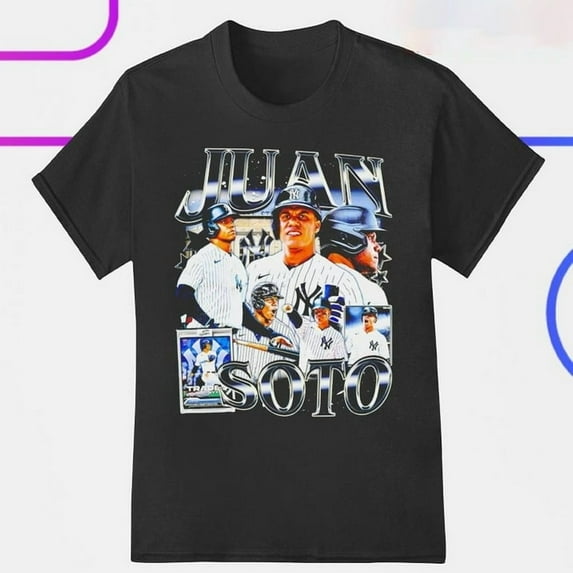Juan Soto T-Shirt, Retro Baseball Graphic Tee, For Sport Fan,Black color,size XL