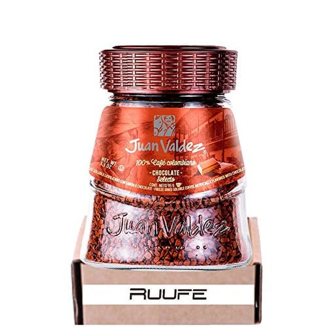 Juan Valdez Chocolate Flavor Instant Coffee Freezed Dried (95gr/3.3 Oz) Café Juan Valdez cafe