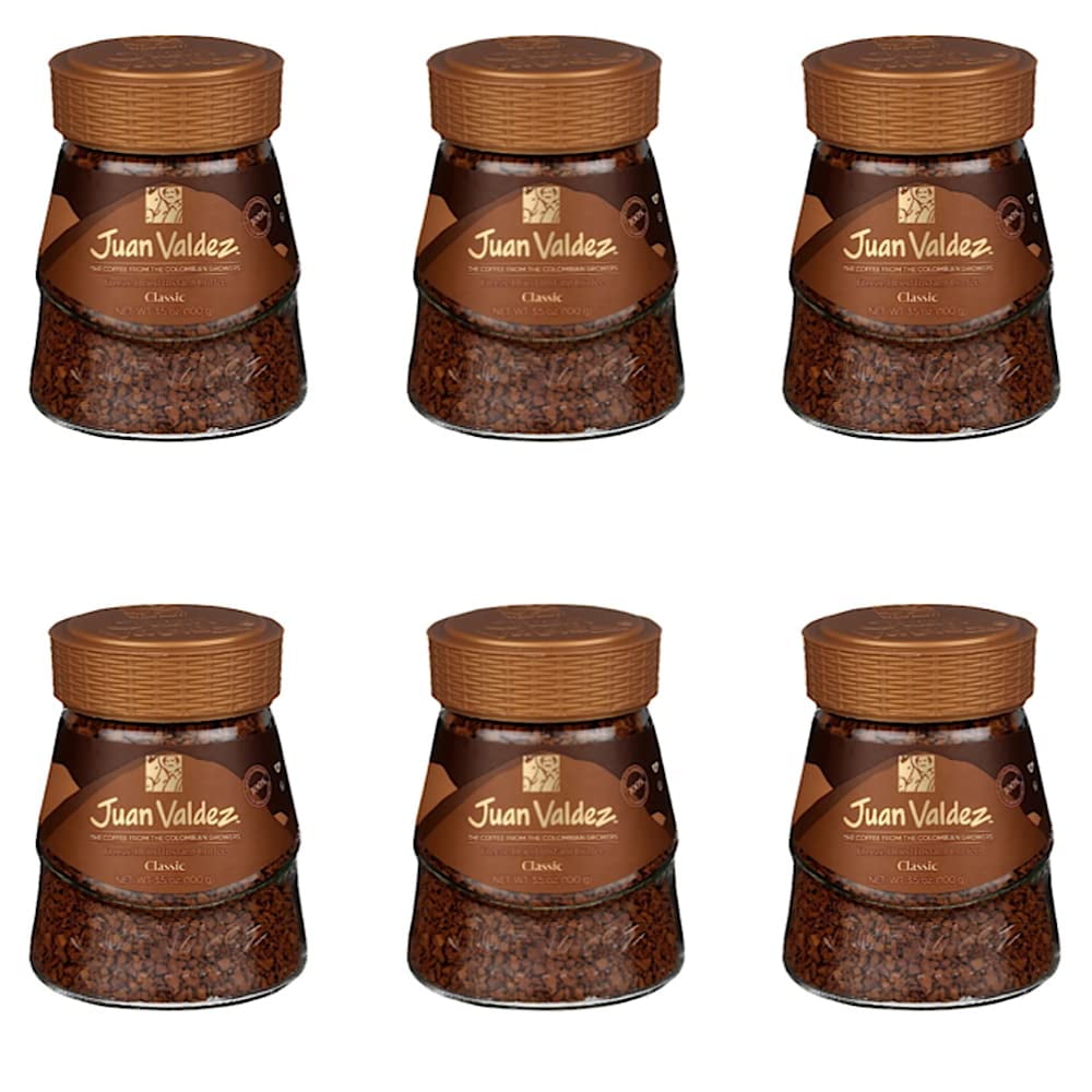 6 Pack Juan Valdez Buendia Freeze Dried Colombian Premium Coffee / Cafe Colombia