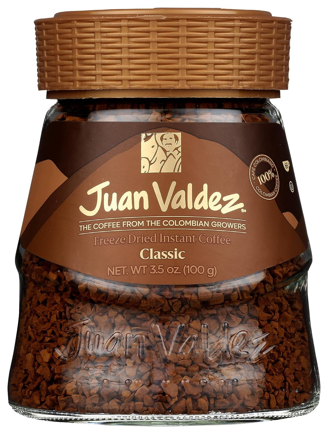 Juan Valdez Instant Freeze Dried Regular Coffee, 3.5 oz Jar