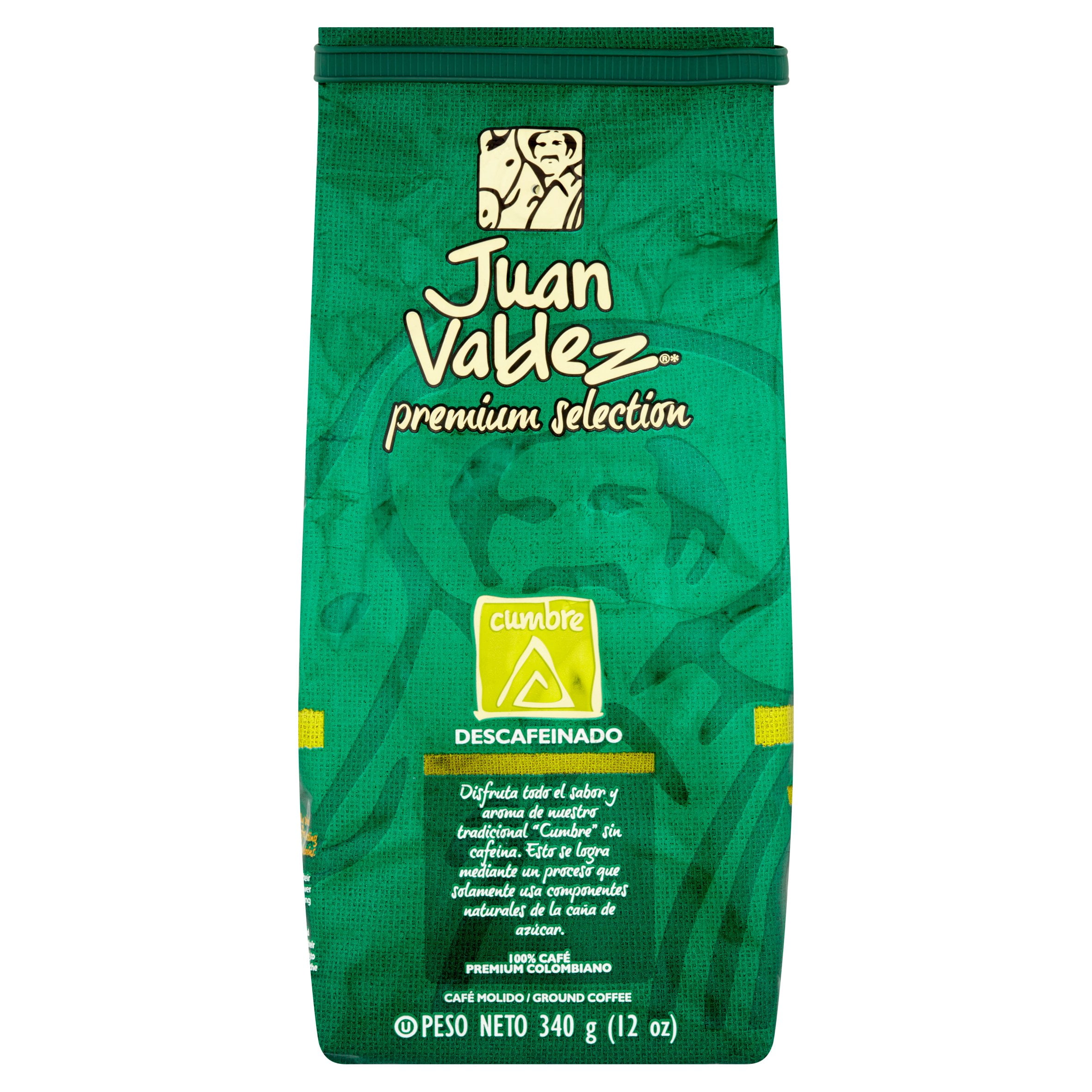 Juan Valdez Premium Selection Decaffeinated Cumbre Ground Coffee, 12 Oz