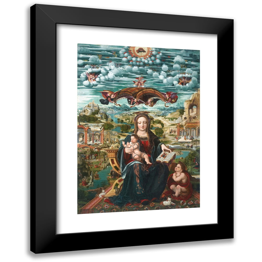 Juan de borgo a 14x18 black modern framed museum art print titled